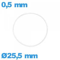 Joint  25,5 X 0,5 mm pour montre torique silicone pas cher