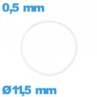 Joint transparent 11,5 X 0,5 mm O-ring pour montre silicone