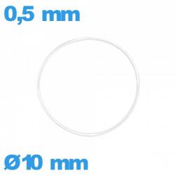 Joint horlogerie silicone - 10 X 0,5 mm  torique