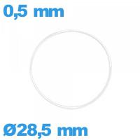 Joint montre 28,5 X 0,5 mm torique étanchéité silicone  