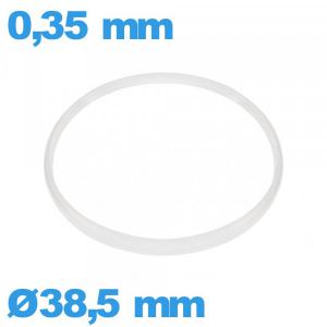 Joint d'horlogerie  38,5 X 0,35 mm   Cylindrique  