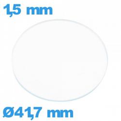 Verre 41,7 mm pour montre circulaire verre minéral
