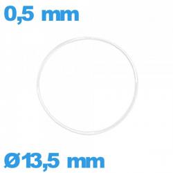 Joint transparent 13,5 X 0,5 mm montre torique silicone pas cher