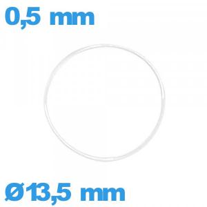 Joint transparent 13,5 X 0,5 mm montre torique silicone pas cher