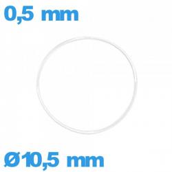 Joint pour horlogerie étanchéité 10,5 X 0,5 mm silicone  O-ring  