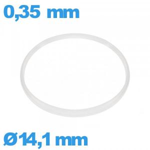Joint 14,1 X 0,35 mm  Hytrel de marque Sternkreuz blanc verre montre 