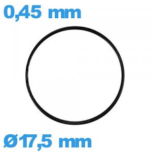 Joint 17,5 X 0,45 mm montre plat  nitrile 