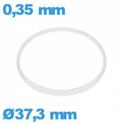 Joint verre d'horlogerie  pas cher blanc 37,3 X 0,35 mm  