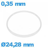 Joint de marque ISO Swiss verre horlogerie Hytrel - 24,28 X 0,35 mm  