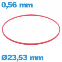 Joint montre de marque ISO Swiss 23,53 X 0,56 mm cylindrique étanchéité plastique  
