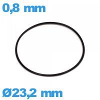 Joint nitrile  O-ring montre - 23,2 X 0,8 mm
