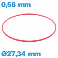Joint d'horlogerie 27,34 X 0,58 mm étanchéité    cylindrique ISO Swiss