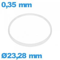 Joint  23,28 X 0,35 mm verre pour horlogerie    de marque ISO Swiss