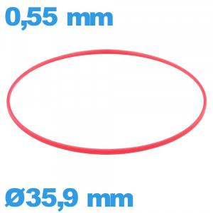 Joint horlogerie ISO Swiss 35,9 X 0,55 mm cylindrique étanchéité   pas cher