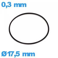 Joint O-ring  pour montre nitrile - 17,5 X 0,3 mm