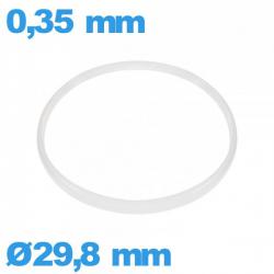 Joint d'horlogerie 29,8 X 0,35 mm    Cylindrique 