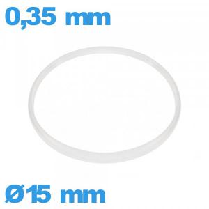 Joint Cylindrique Hytrel 15 X 0,35 mm   horlogerie 