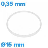 Joint Cylindrique Hytrel 15 X 0,35 mm   horlogerie 