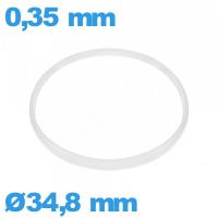 Joint pour montre  34,8 X 0,35 mm  blanc Cylindrique  