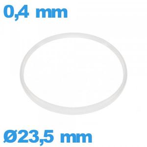 Joint verre d'horlogerie    Cylindrique 23,5 X 0,4 mm 