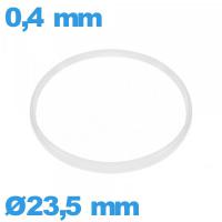 Joint verre d'horlogerie    Cylindrique 23,5 X 0,4 mm 