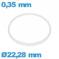 Joint verre de montre de marque ISO Swiss    Cylindrique 22,28 X 0,35 mm 