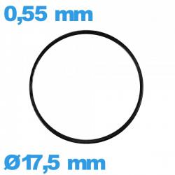 Joint 17,5 X 0,55 mm d'horlogerie plat  nitrile 