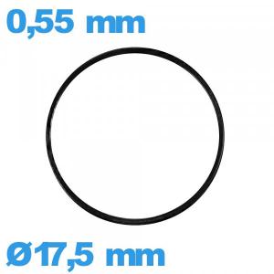 Joint 17,5 X 0,55 mm d'horlogerie plat  nitrile 