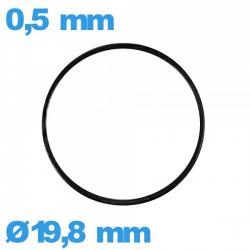 Joint NBR plat horlogerie - 19,8 X 0,5 mm