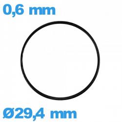 Joint étanchéité de montre caoutchouc pas cher plat 29,4 X 0,6 mm 