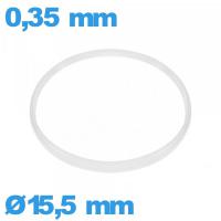 Joint 15,5 X 0,35 mm d'horlogerie blanc  de marque Sternkreuz 