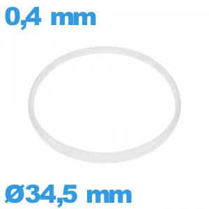 Joint  34,5 X 0,4 mm d'horlogerie blanc pas cher Hytrel