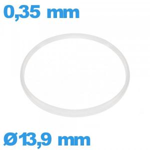 Joint Hytrel   verre de montre - 13,9 X 0,35 mm 