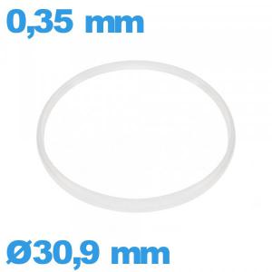 Joint   pour montre  30,9 X 0,35 mm   blanc