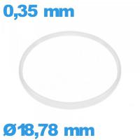 Joint verre horlogerie  18,78 X 0,35 mm     