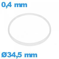 Joint d'horlogerie  34,5 X 0,4 mm Hytrel  Cylindrique  