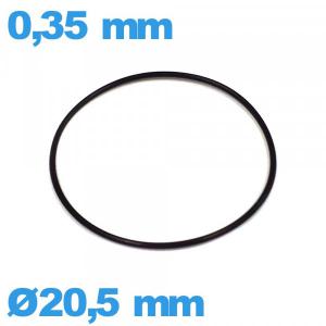 Joint d'horlogerie 20,5 X 0,35 mm étanchéité NBR pas cher O-ring Joint d'horlogerie 20,5 X 0,35 mm étanchéité NBR pas cher O-ring