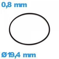 Joint 19,4 X 0,8 mm de montre O-ring  caoutchouc 