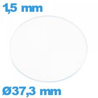 Verre circulaire 37,3 mm pour montre en verre minéral