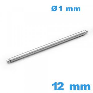 1 Pompe à ressort Non téléscopique Suisse 12 mm bracelet montre d :1 mm de marque ISOSWISS épaulement simple