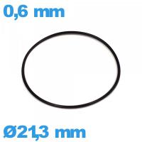 Joint 21,3 X 0,6 mm nitrile  O-ring de montre 