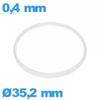 Joint  35,2 X 0,4 mm pour horlogerie blanc   