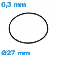 Joint nitrile  O-ring d'horlogerie - 27 X 0,3 mm