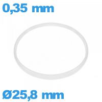 Joint verre horlogerie  25,8 X 0,35 mm    pas cher