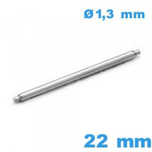 Barre à l'unité réparation bracelet montre 22mm diam : 1,3 mm A pointe courte épaulement simple Suisse