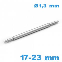 1 Springbar à ressort bracelet 17 à 23 mm Extra téléscopique diam : 1,3 mm