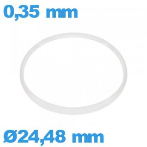 Joint 24,48 X 0,35 mm verre montre ISO Swiss i-Ring Joint 24,48 X 0,35 mm verre montre ISO Swiss i-Ring