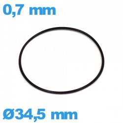 Joint 34,5 X 0,7 mm pour montre O-ring  nitrile 