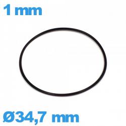 Joint 34,7 X 1 mm nitrile  O-ring de montre 