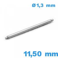 1 Barre réparation montre 11,50mm A petite pointe épaulement simple diam : 1,3 mm Suisse